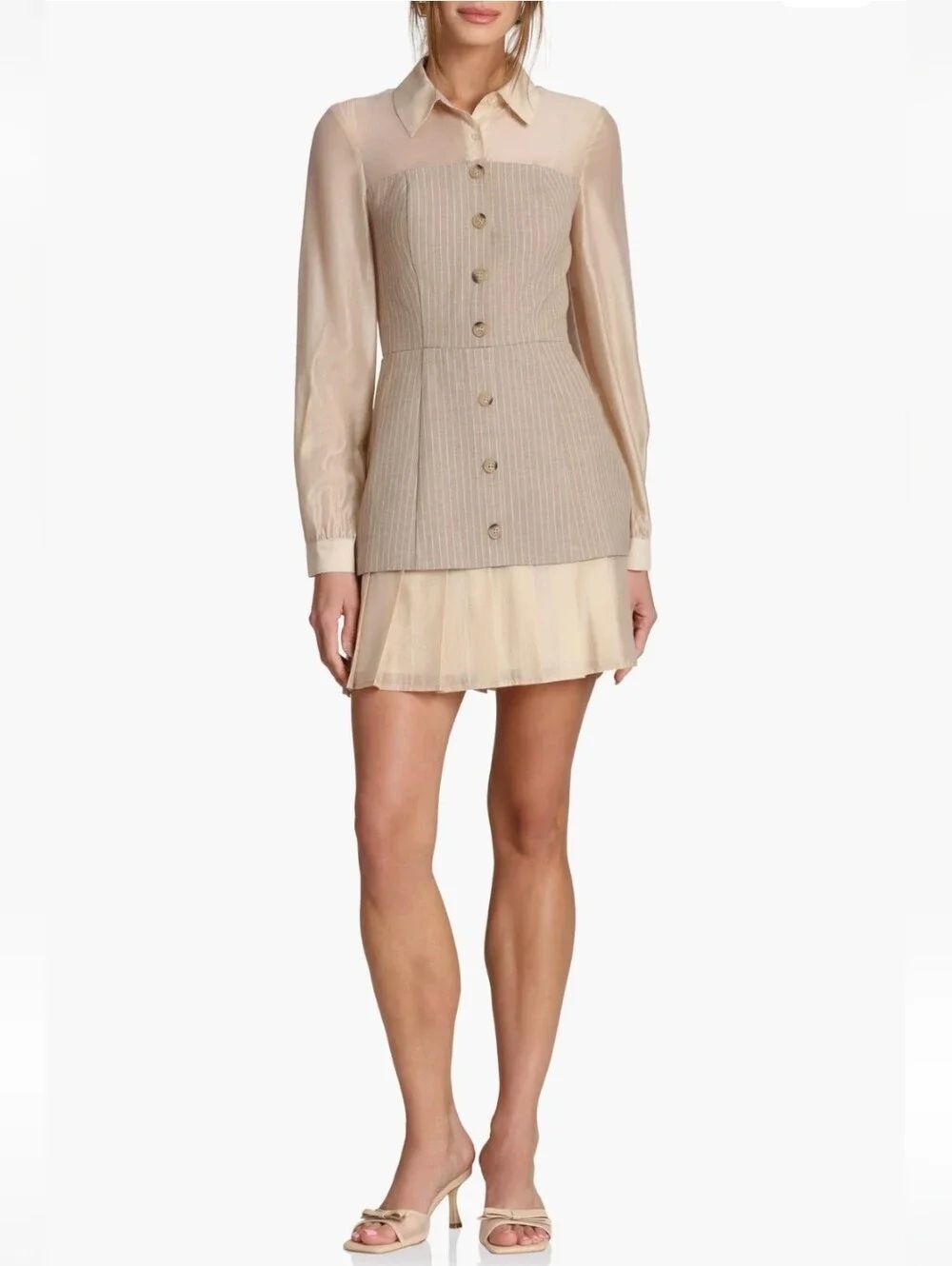 (BNWT) Twofer Long Sleeve Minidress